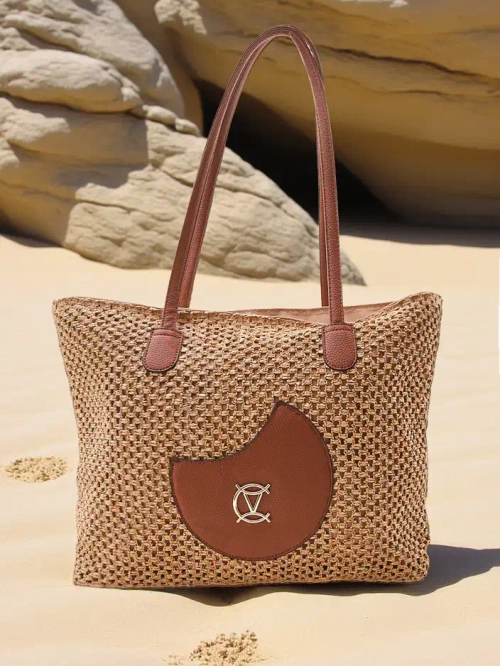 Королівська мода Велика солом'яна жіноча літня сумка