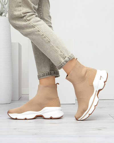 Бежеві жіночі кросівки Sunadi- Buty