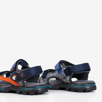 Graue und dunkelblaue Kindersandalen von Bruno - Footwear