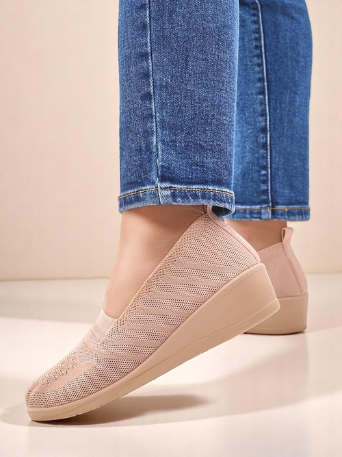 Royalfashion Жіночі мокасини на низькій танкетці Epoles