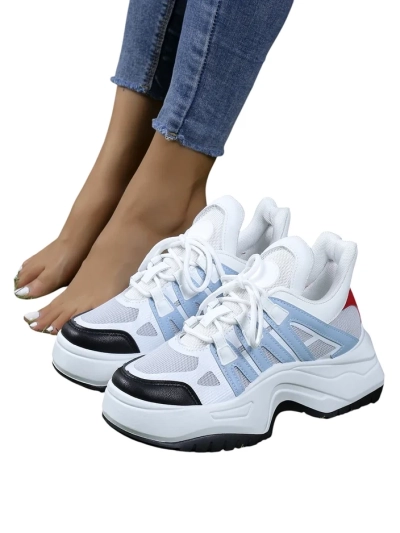 Royalfashion Damen sportliche Sneakers auf dickerer Sohle Loness