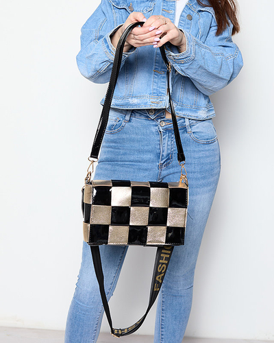 Маленька чорно-золота жіноча сумочка - Аксесуари