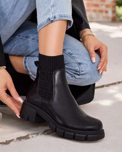 Royalfashion Damen Slip-On Knöchel Stiefel Domixo