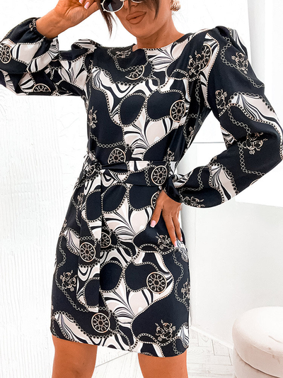 Royalfashion Damenkleid mit dekorativem Druck