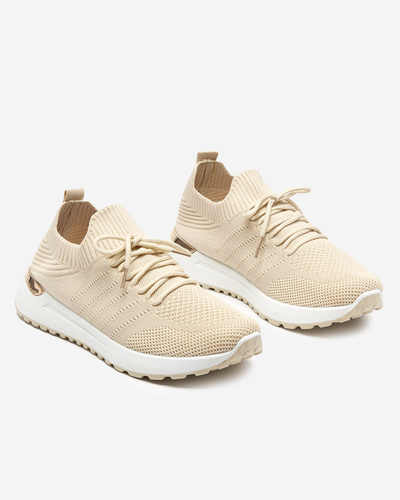 OUTLET Sportschuhe aus beigefarbenem Stoff für Damen Erina - Schuhe