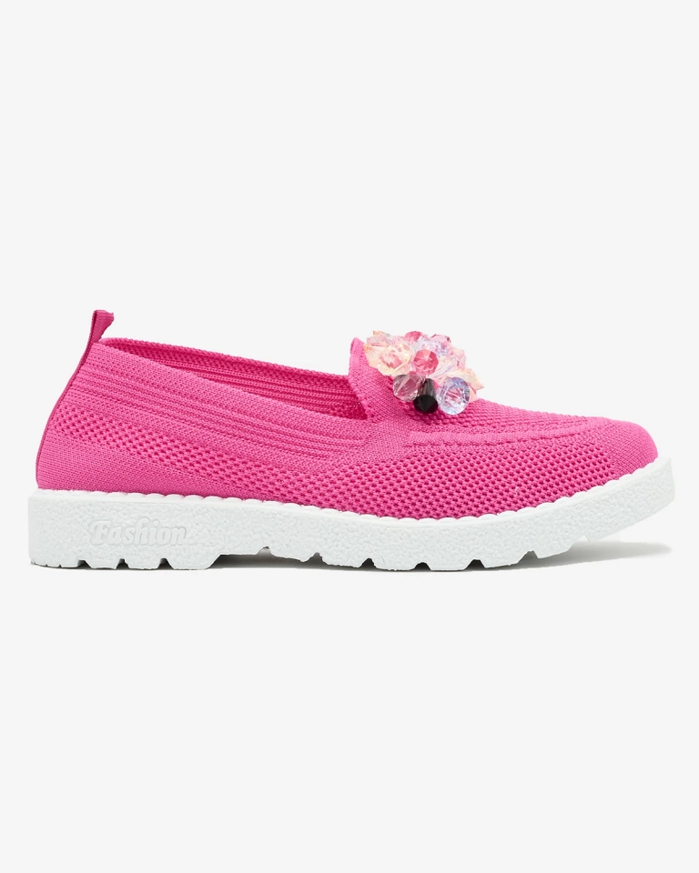 Royalfashion Fuchsia Damen verzierte Halbschuhe Enweta