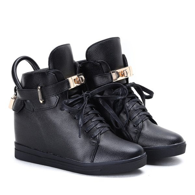 Black sneakers on Sinnea indoor wedges - Footwear
