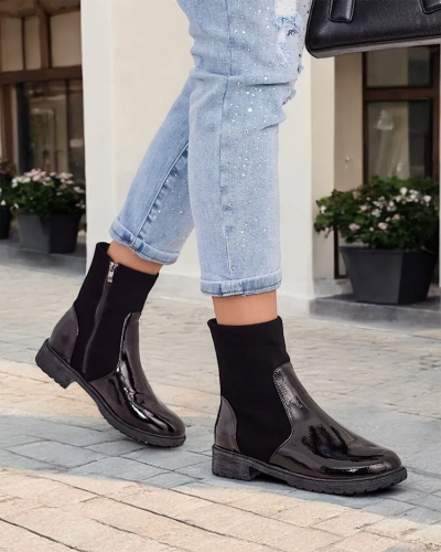Royalfashion Klassische Damenstiefel Romig