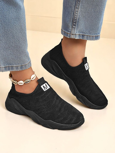 Royalfashion Damen Sport Stoff Slipper Flex Move
