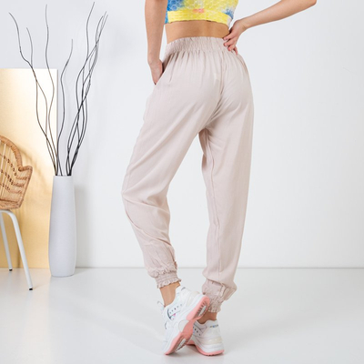 Beige Damen Haremshose - Kleidung