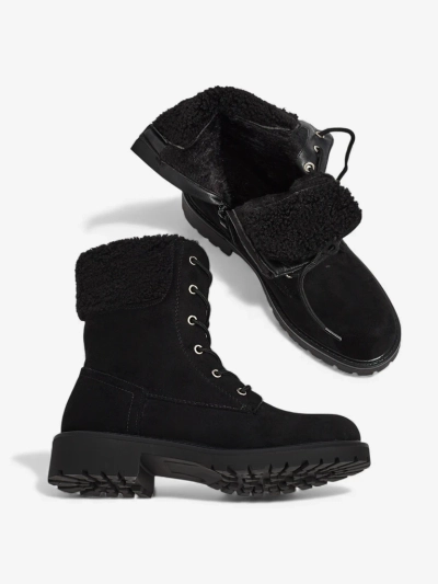 Öko-Wildleder Damen Schnürstiefeletten Trevolla