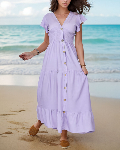 Royalfashion Damen knielanges Kleid