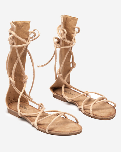 Бежеві сандалі гладіатори Jeniso - Footwear