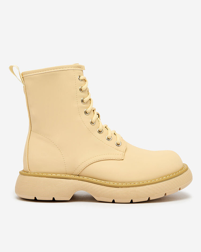 Royalfashion Matte beige Damenstiefel Kucillo