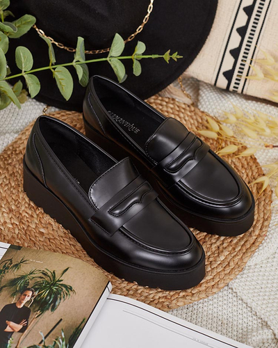 Royalfashion Damen Mokassins mit niedrigen Absätzen Coutun