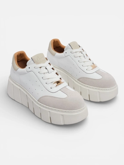 Sportliche Damen-Sneakers aus Naturleder Taures