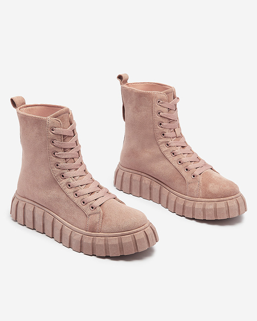 Рожеві жіночі черевики з екозамші Alolu- Footwear