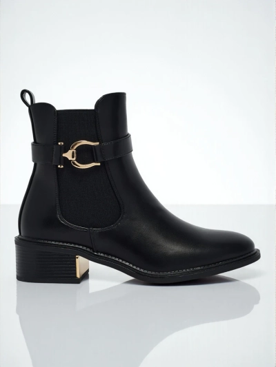 Damen Stiefeletten aus Öko-Leder Calivra