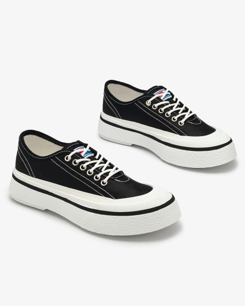 OUTLET Royalfashion Чорні жіночі кеди на платформі Ferriva