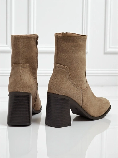 Damen Stiefeletten aus Wildlederimitat mit Blockabsatz Rune Fast