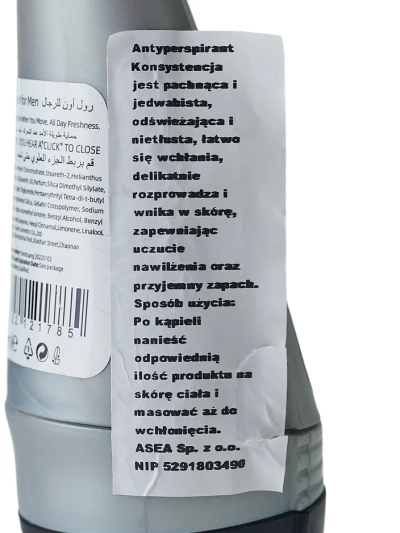 Männer Roll-On Deodorant-Antitranspirant 50 ml