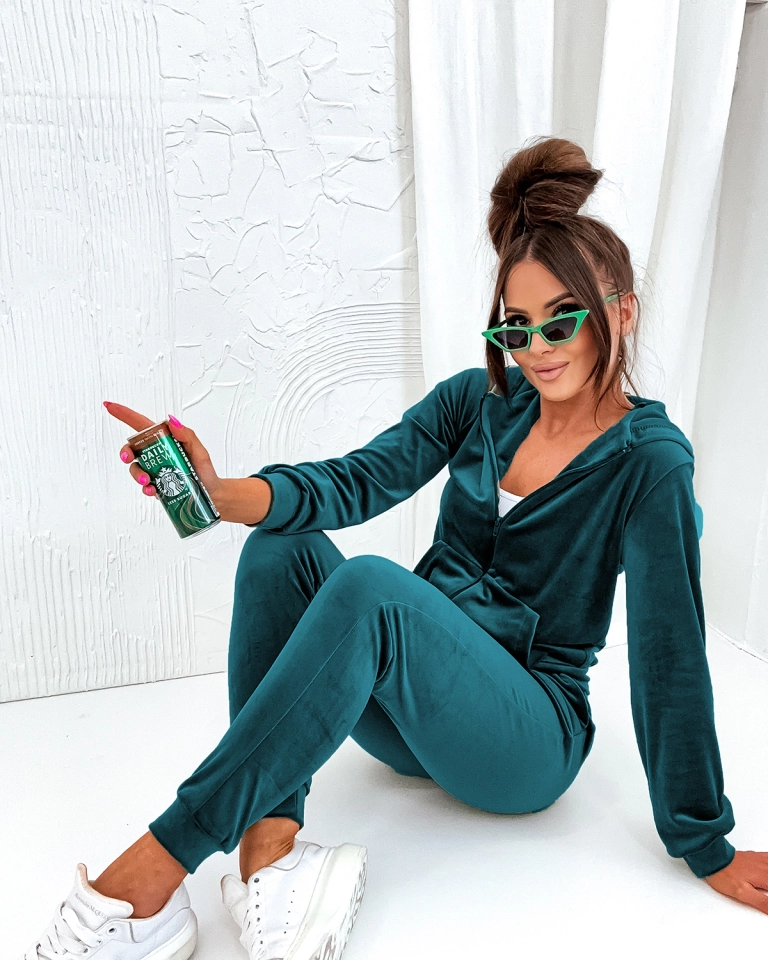 Royalfashion Türkises Damen-Sweatshirt-Set