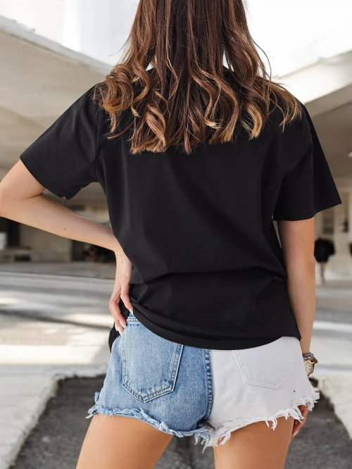 Royalfashion Жіноча бавовняна блузка з принтом