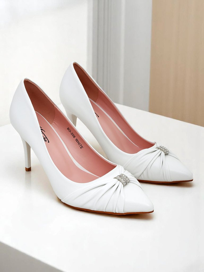 Royalfashion Damenschuhe aus Leder Venetia Nera