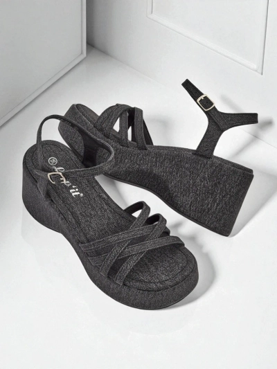 Royalfashion Damen Keilsandalen Shadow Lift