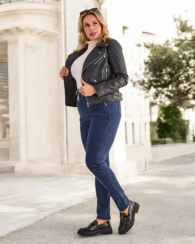 Royalfashion Damen Treggings Hose in Übergröße