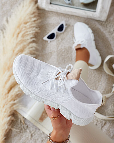 Weiß-beiger Sportschuh für Damen Baym - Footwear