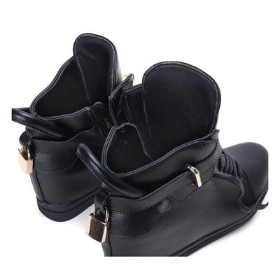 Black sneakers on Sinnea indoor wedges - Footwear