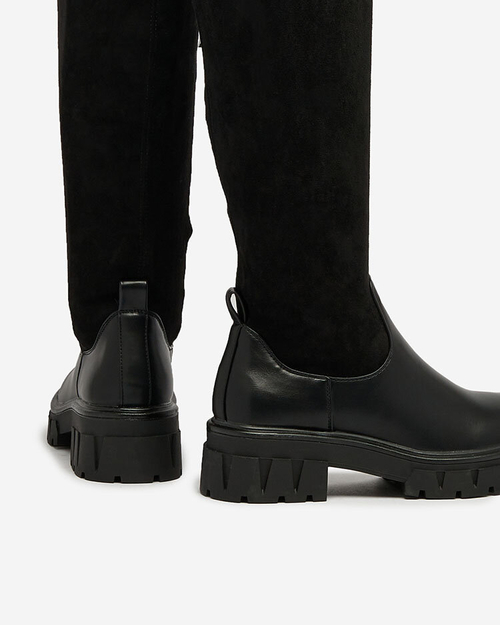 Royalfashion Чорні жіночі напівчеревики Retamon