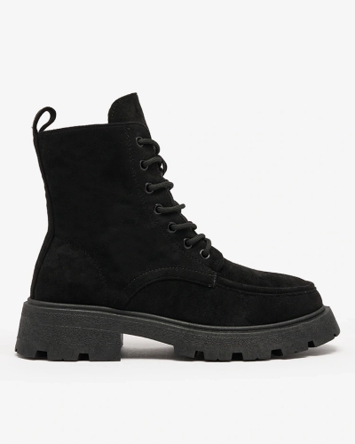 Royalfashion Schwarz Damen Schnürstiefel Oroccar