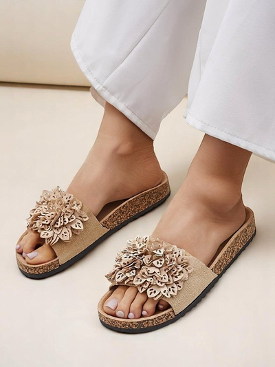 Royalfashion Damensandalen mit Blumen Occes