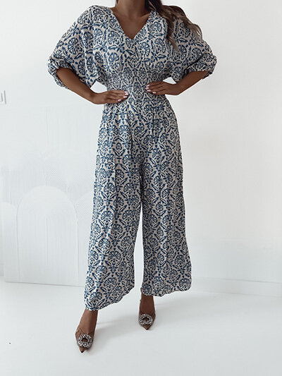 Royalfashion Gemusterter Damen-Overall