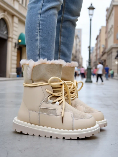 Royalfashion Жіночі черевики на шнурівці для снігу Viovi