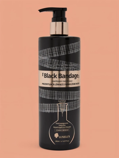 Luxelux Schwarzer Bandage Glanz Conditioner für Haare 400 ml