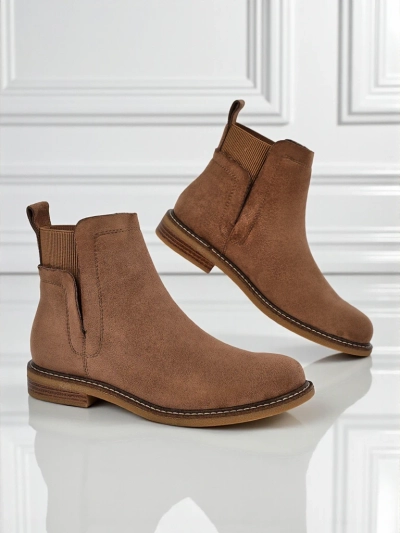 Damen Stiefeletten im Chelsea-Stil aus Öko-Wildleder Veysi