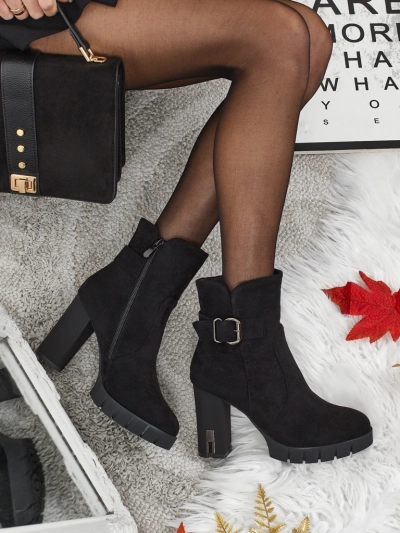 Ботильйони жіночі еко замшеві на підборах Liravie