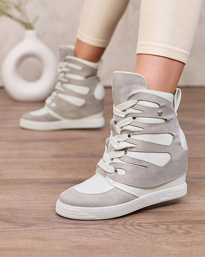 Жіночі спортивні черевики Royalfashion Grey на підборах Pamstinsa
