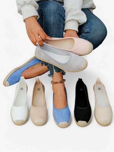 Royalfashion Damen Eco-Suede Espadrilles Aroles