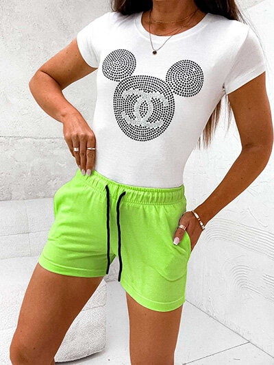 Royalfashion Damen Stoffshorts