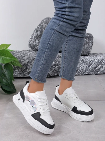 Royalfashion Damen Sneaker mit Glitzer Samoles