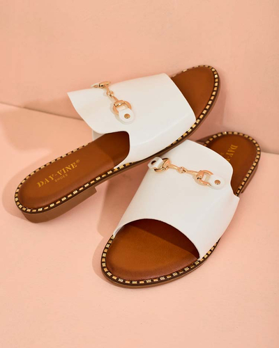 Royalfashion Жіночі шльопанці Ovib на плоскій підошві