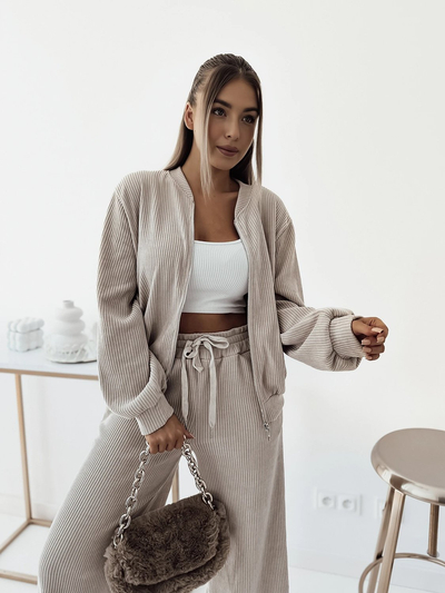 Royalfashion Бежевий жіночий повсякденний комплект