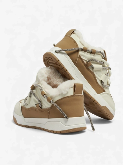 Sneakers Damen Aurora Beige Leder Bequem für den Alltag