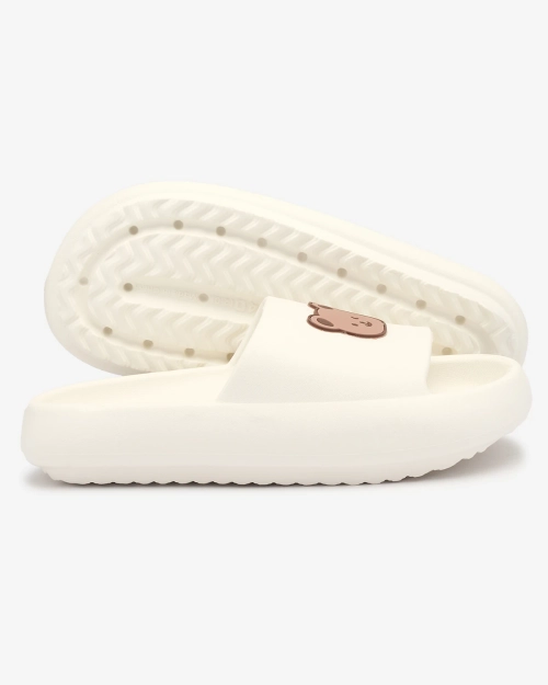 Жіночі гумові шльопанці Royalfashion White Mabyn