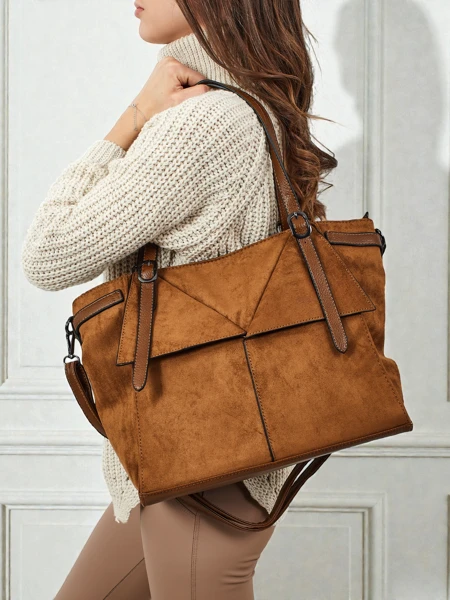 Damen Shopper Handtasche Daville aus Öko-Wildleder