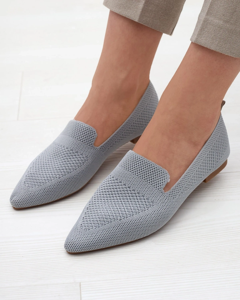 Damen Stoffballerinas in grau Aqsak- Footwear